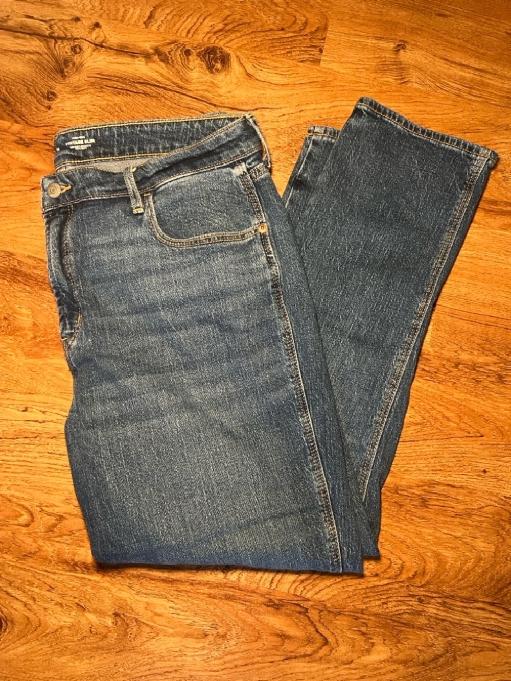 Old Navy High-Rise Vintage Slim Jeans Size 16 Medium Wash Stretch Denim - Picture 5 of 5